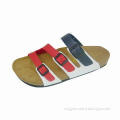 Men's Sandals, High Quality Microfiber Upper, Molded Cork Insole and EVA Outsole, Super Comfortable
